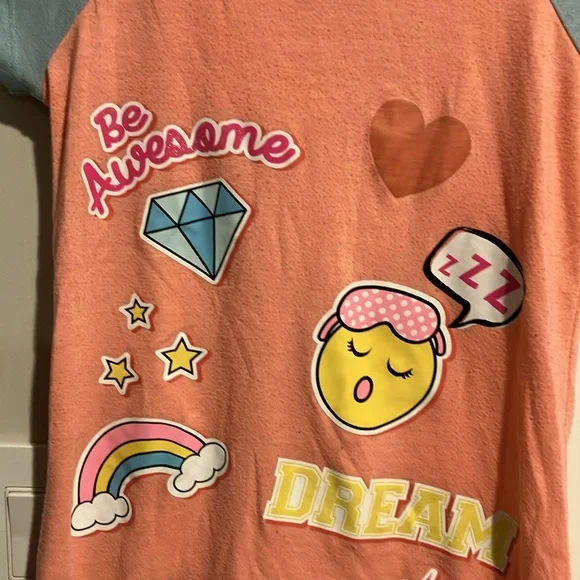 Wondernation Graphic Emoji Nightgown - Picture 2 of 5